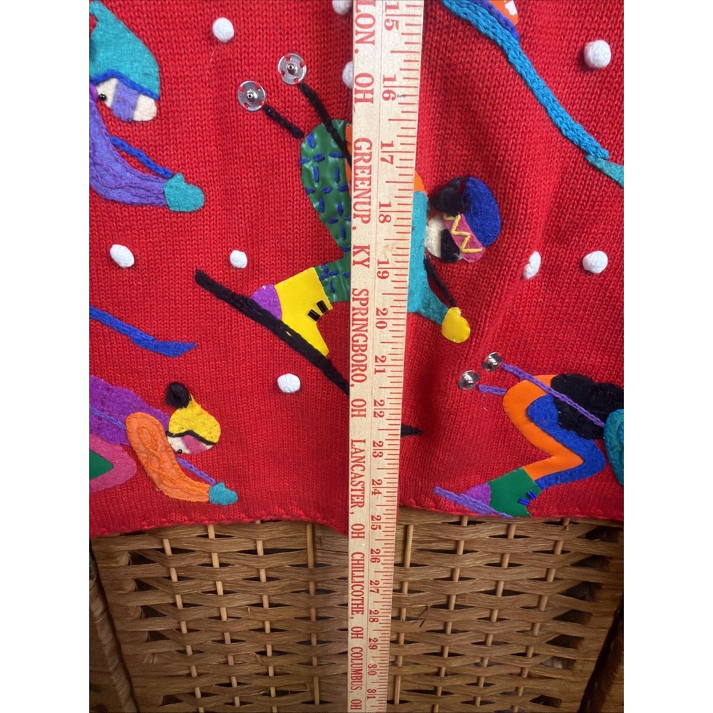 Michael Simon Women's Winter Ski Mulitcolor Holiday Mock Neck Sweater XL RARE - Picture 9 of 11